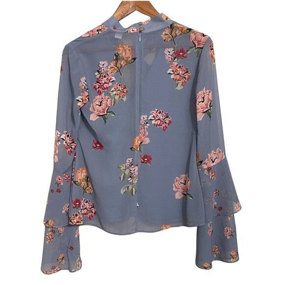 Keepsake The Label Women's Evolve Floral Ruffle Bell Blouse Midi Skirt Set Small - Picture 11 of 12